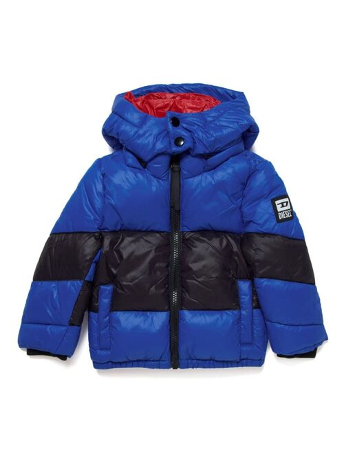 Diesel Kids Joryb colour-block padded jacket