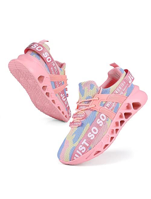 Sochongqi Womens Sneakers Gym Shoes Womens Walking Running Shoes Athletic Blade Tennis Light Breathable Shoes Casual Sports Shoes Non Slip Shoes for Womens Soft Sole Athl