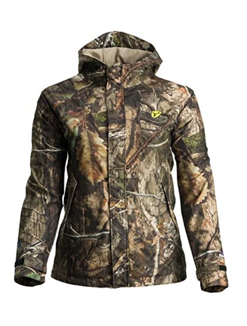 Scentblocker Blocker Outdoors Sola Drencher Women's Lightweight Early Season Breathable Waterproof Hooded Full Zip Camo Hunting Jacket