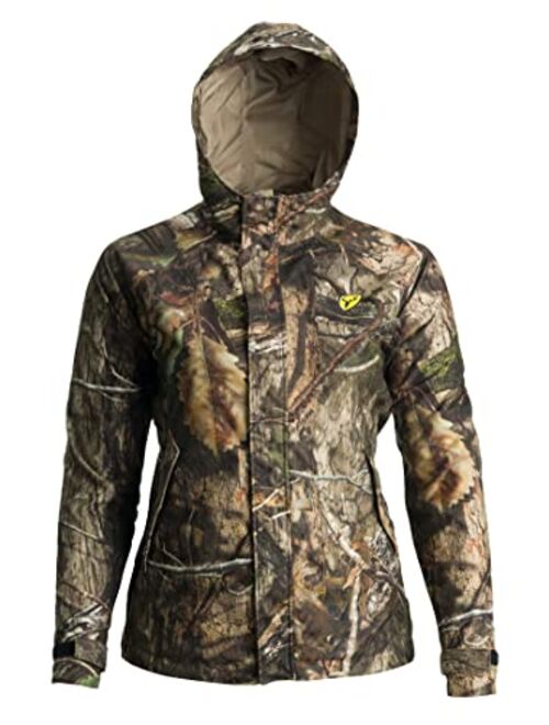 Scentblocker Blocker Outdoors Sola Drencher Women's Lightweight Early Season Breathable Waterproof Hooded Full Zip Camo Hunting Jacket