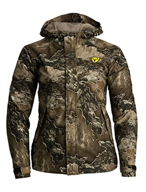 Scentblocker Blocker Outdoors Sola Drencher Women's Lightweight Early Season Breathable Waterproof Hooded Full Zip Camo Hunting Jacket