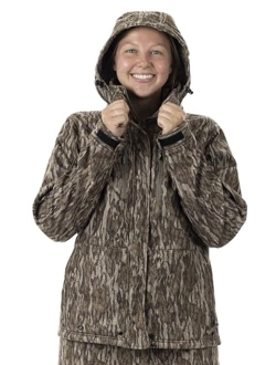 DSG Outerwear Ava 3.0 3-in-1 Camouflage Hunting Jacket for Women with Scent Control, Waterproof - Pockets & Removable Hood
