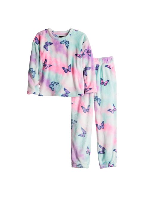 Girls 4-18 Cuddl Duds 2-Piece Pajama Top & Bottoms Set