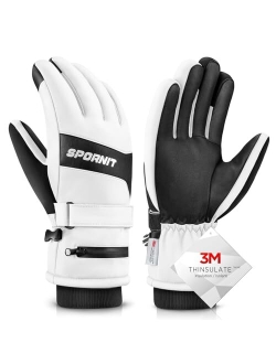 SPORNIT -20 Winter Gloves for Extreme Cold Weather with 3M Premium Insulation, 5-Layer Fabric Warm Snow Ski Gloves for Men Women, Windproof & Waterproof Thermal Gloves To