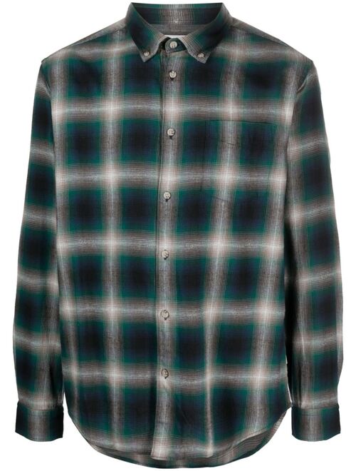 Woolrich Madras plaid-check flannel shirt