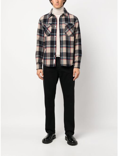 Woolrich checked long-sleeved shirt