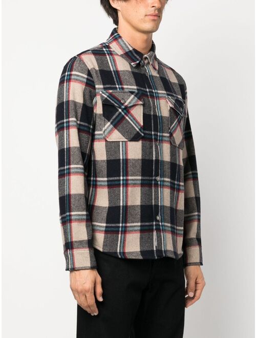 Woolrich checked long-sleeved shirt