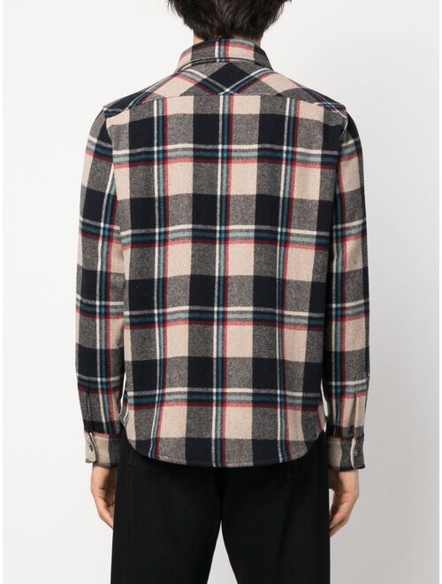 Woolrich checked long-sleeved shirt