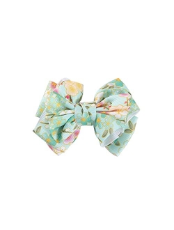 Generic Toddler Baby Girls Floral Prints Hair Clip Bowknot Hairpin Headwear Toddler Trucker Hats