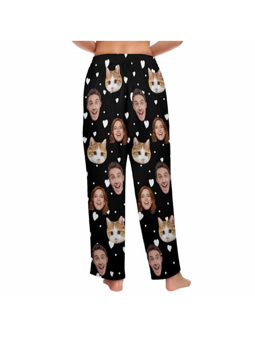 YESCUSTOM Custom Face Pajama Pants for Women and Man Personalized Pajama Trousers with Photo Customized Gifts for Her Him