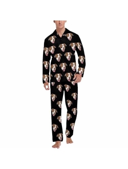 MyPupSocks Custom Face Pajamas for Men, Personalized Sleepwear Sets S-2XL