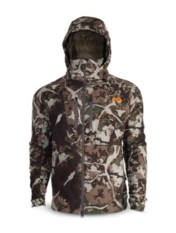 Mens Solitude Insulated Soft Shell Jacket - Fleece Hooded Windproof Camo Hunting Coat