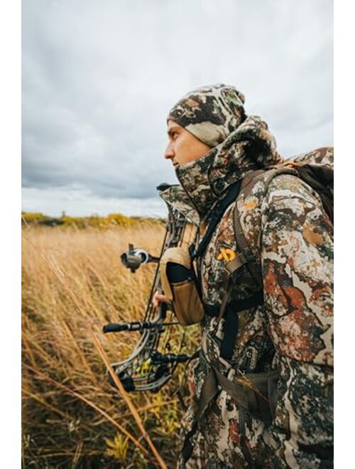 First Lite Mens Solitude Insulated Soft Shell Jacket - Fleece Hooded Windproof Camo Hunting Coat