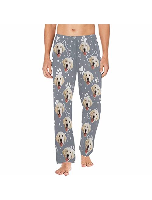 MyPupSocks Personalized Face Pajamas Pants Photo Pajama Bottoms for Men S-XXL