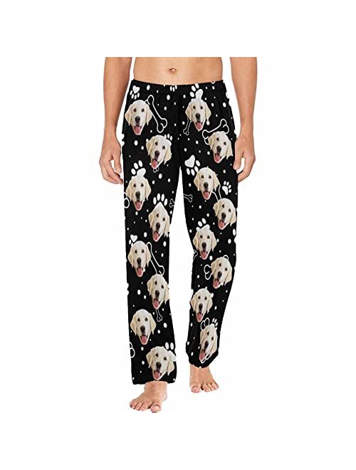 MyPupSocks Personalized Face Pajamas Pants Photo Pajama Bottoms for Men S-XXL