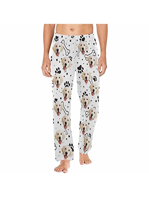 MyPupSocks Personalized Face Pajamas Pants Photo Pajama Bottoms for Men S-XXL