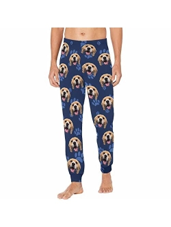 Artsadd Custom Pajamas Pants Personalized Pajamas Bottoms for Men Pjs Trousers S-2XL