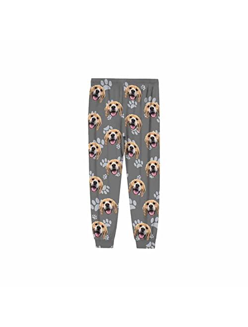 Artsadd Custom Pajamas Pants Personalized Pajamas Bottoms for Men Pjs Trousers S-2XL