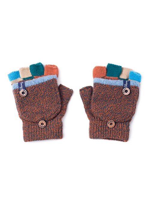 CNGYNI Kids Winter Gloves Children Warm Gloves Baby Boy Girl Knitted Mittens