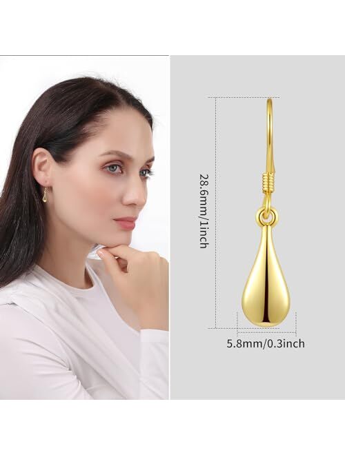 ToHeart Teardrop Earrings Jewelry Drop Earrings Lightweight Gold Earrings Dangle Gifts Bff Birthday