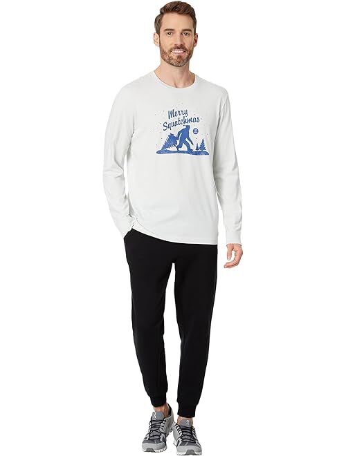 Life is Good Merry Squatchmas Long Sleeve Crusher-Lite Tee