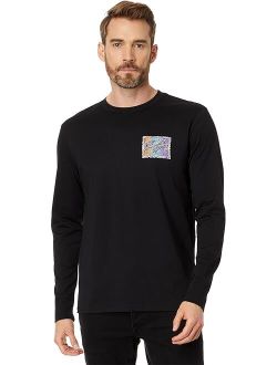 Crayon Wave Long Sleeve Graphic Tee