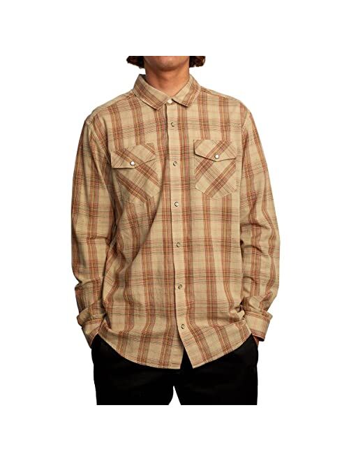 RVCA Neps Plaid Long Sleeve Flannel