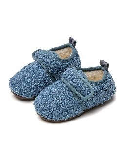 KUBUA Kids Slippers Toddler Boys Girls Winter Warm Outdoor Indoor House Shoes