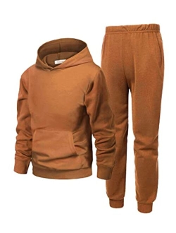 2 Piece Outfit Boys Pullover Hoodies Sweatshirt Suit For Kids Tracksuit Set