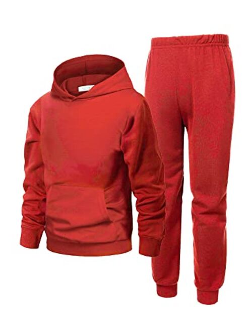 Arshiner 2 Piece Outfit Boys Pullover Hoodies Sweatshirt Suit For Kids Tracksuit Set