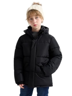 SOLOCOTE Boys Winter Coats Stay Warm and Dry with Water-Resistant Fleece Jacket