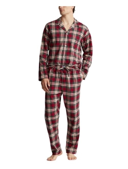 Men's Plaid Flannel Pajamas Set