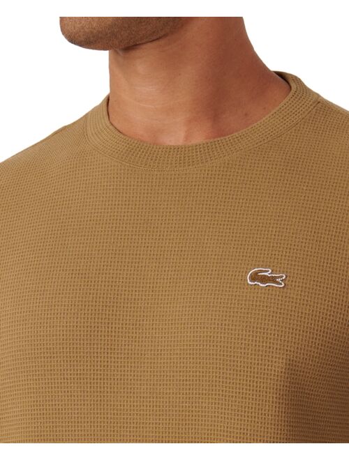 LACOSTE Men's Waffle-Knit Thermal Sleep Shirt