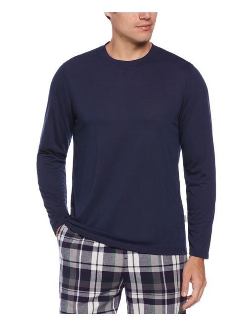 PERRY ELLIS PORTFOLIO Men's Solid Long-Sleeve Pajama T-Shirt