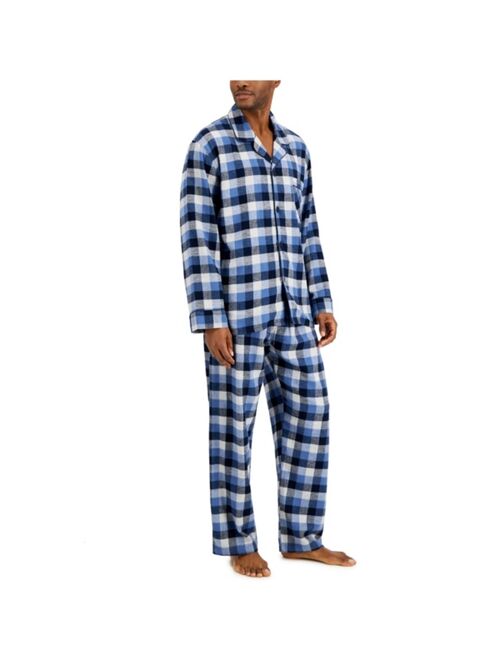 HANES Men's Flannel Plaid Pajama Set