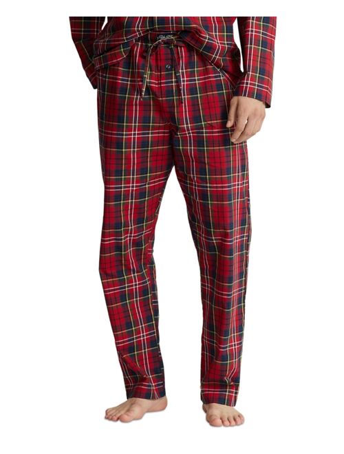 POLO RALPH LAUREN Men's Cotton Plaid Pajama Pants