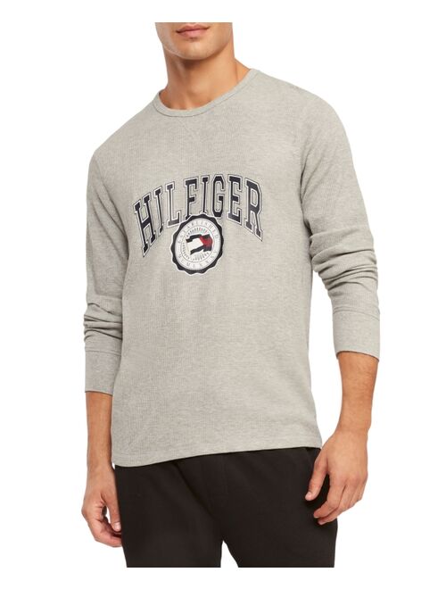 TOMMY HILFIGER Men's Classic-Fit Waffle-Knit Long-Sleeve Pajama T-Shirt