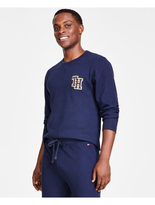 TOMMY HILFIGER Men's Classic-Fit Waffle-Knit Long-Sleeve Pajama T-Shirt