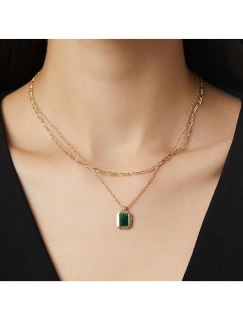 Ana Luisa Layered Necklace Set - Temple Green