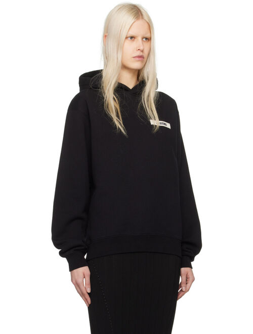 JACQUEMUS Black Les Classiques 'Le Hoodie Gros Grain' Hoodie