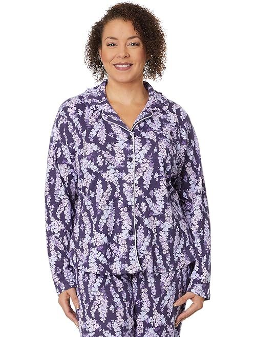 Karen Neuburger Plus Size Floral Girlfriend Notch Collar PJ Set