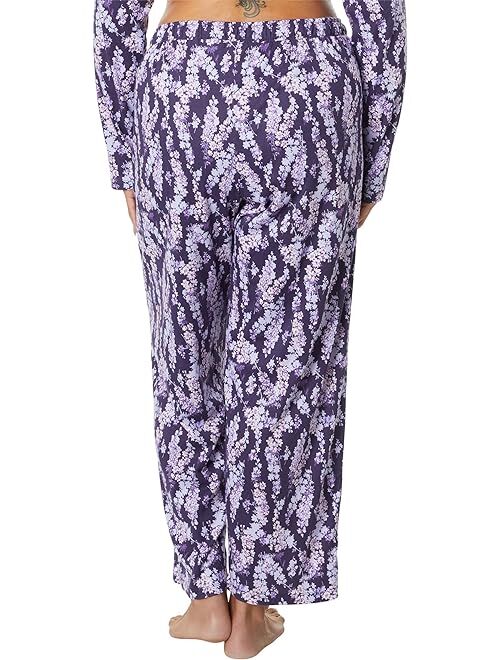 Karen Neuburger Plus Size Floral Girlfriend Notch Collar PJ Set