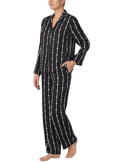 Kate Spade New York Long Notch PJ Set