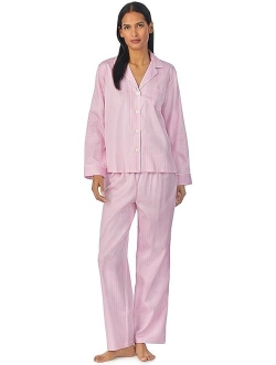 LAUREN Ralph Lauren Sateen Notch PJ Set