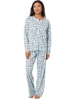 Karen Neuburger Long Sleeve Cardigan PJ Set