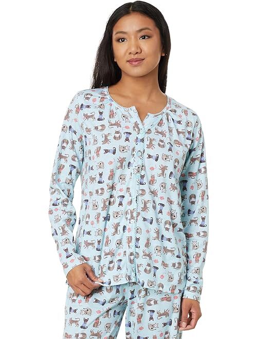 Karen Neuburger Long Sleeve Cardigan PJ Set