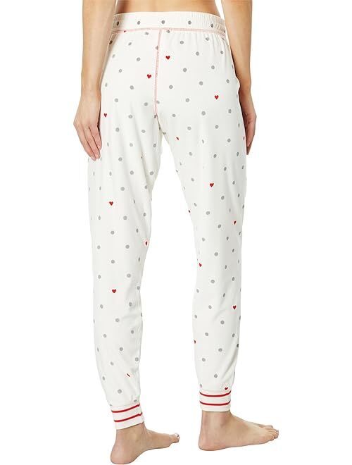 P.J. Salvage Polka Dot Heart Joggers