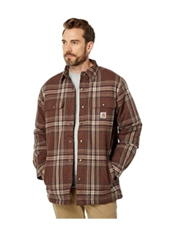 Men's 105430 Relaxed Fit Flannel Sherpa-Lined Shirt Jac