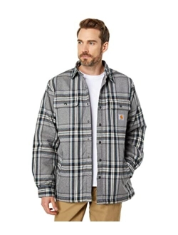 Men's 105430 Relaxed Fit Flannel Sherpa-Lined Shirt Jac