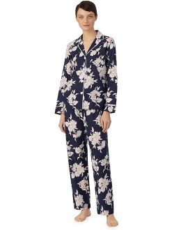 LAUREN Ralph Lauren Long Sleeve Notch Collar PJ Set